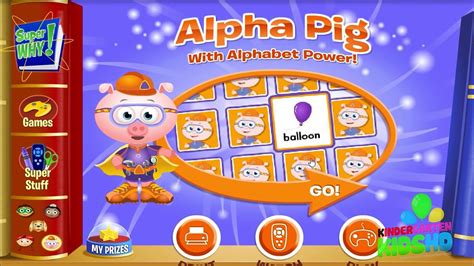 Pbs Kids Alpha Pig S Alpha Bricks Best Free Baby Games For Kids Видео