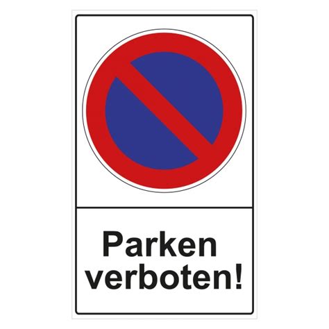 Zum anzeigen und ausdrucken wird der kostenlose adobe reader benötigt. Parkverbotsschild "Parken verboten!" Alu, 34,50