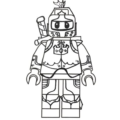 knight coloring page