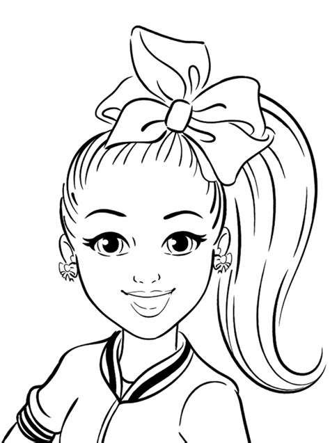 Printable jojo siwa bow bow dog coloring page. Kids-n-fun.com | Coloring page Jojo and BowBow yo-yo