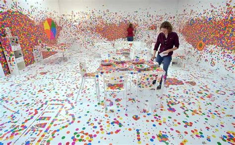 Images Japanese Artist Kusama Turns Polka Dots Into Avant Garde Art