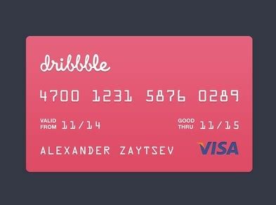 Stylish credit card design mockup Free Visa Credit Card Template PSD - TitanUI