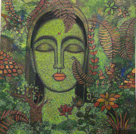 Peace Of Nature Ii By Artist Mamata Shingade Image Painting Mojarto