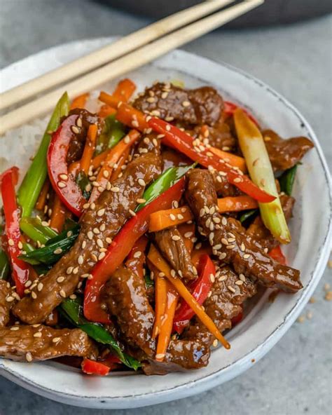 Easy Mongolian Beef Stir Fry Recipe Healthy Fitness Meals