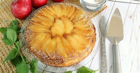 Caramelized Pear Upside Down Cake Easy Dessert Recipes