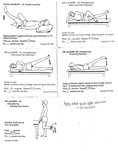 Knee Rehab Exercises Pdf Tribuntech