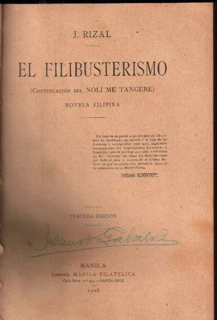 Poetika At Literatura El Filibusterismo The Submersive Original