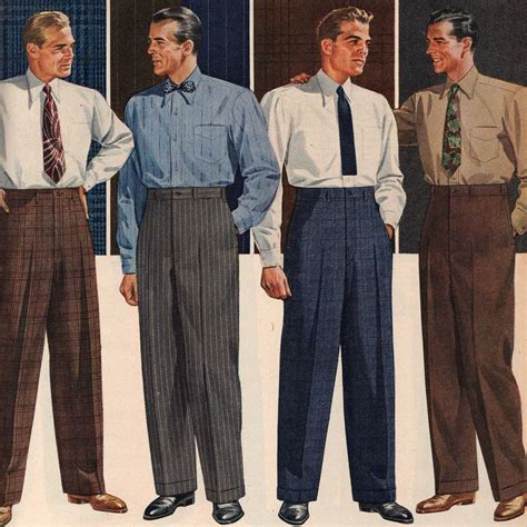 History Of 1940s Mens Suits What Men Wear Estilo Vintage Para