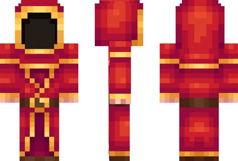 Pixeledme Magicka Red Wizard Minecraft Skin