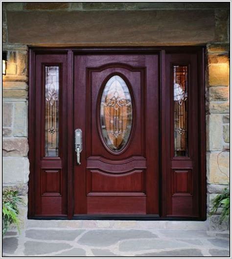 Exterior contemporary residential solid front fiberglass entry door with sidelights. 11 best entrence doors images on Pinterest | Entrance ...