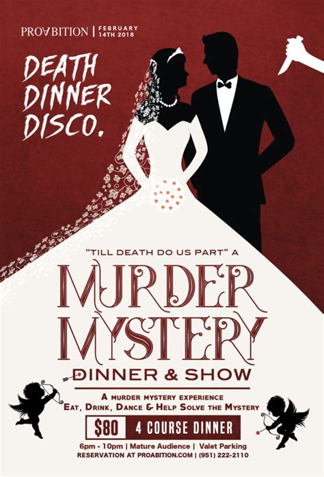 Join us onboard the murder mystery dinner train® which runs every saturday evening in blissfield and one saturday evening per month in charlotte. Valentines Murder Mystery Dinner and Show - ProAbition