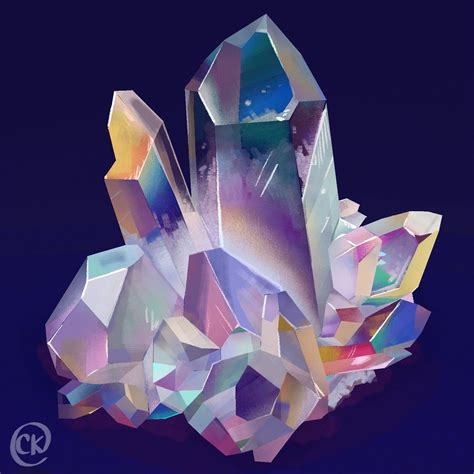 Artstation Rainbow Crystals Clare Korten Rainbow Crystal Artwork