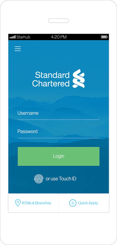 The bank continuously endeavours to improve the banking experience by offering a wide range of services within a click's reach. Touch Login Service - Standard Chartered Singapore