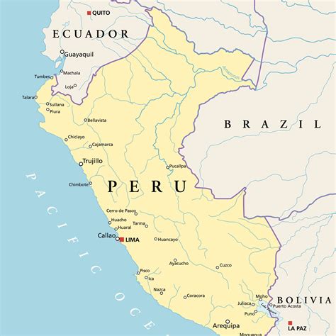 Political Map Of Peru Campus Map