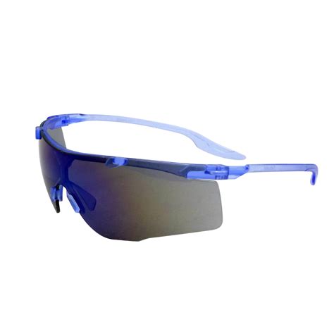 Radnor Saffire Blue Safety Glasses With Blue Polycarbonate Antiscratchmirror Lens Availability