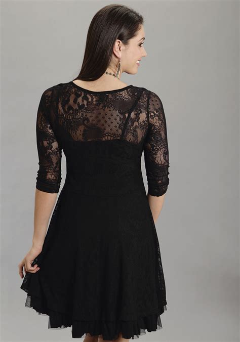 Stetson Black Lace Western Dress