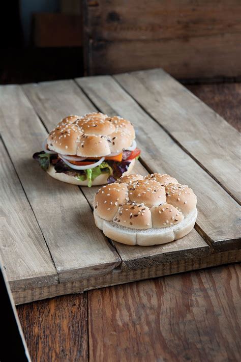 Multi Seeded Kaiser Burger Bun Soft And Seeded Ideal As A Premium Burger