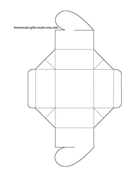 Heart Box Template Us Letter