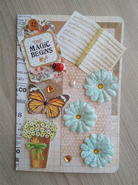 Handmade Greeting Card With Decorations Spring Melodies Etsy