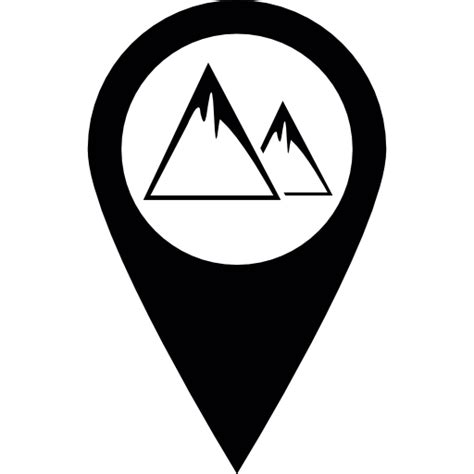 Mountains Pin Free Icons