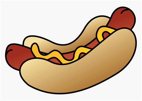 Foodhot Doghamburger Clipart Hot Dog Hd Png Download Kindpng