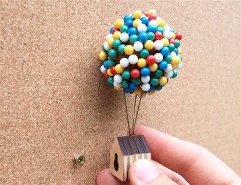 Balloon Pin House Pin Storage Miniature Crafts Paper Crafts Diy