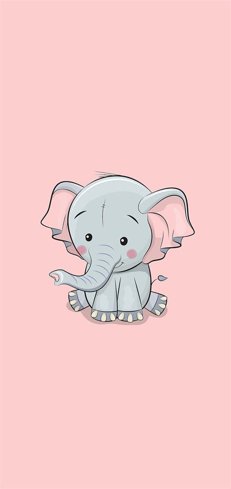 Top 67 Girly Cute Elephant Wallpaper Latest Incdgdbentre