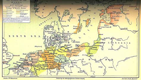 Picture Information Map Of Hanseatic League