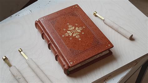 Bookbindingmaking Leather Journal Book Youtube