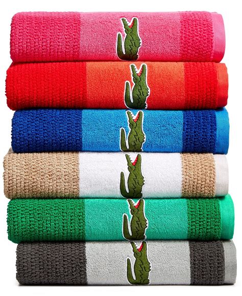 Lacoste signature croc bath towel, white. Lacoste Bathroom Set | Eqazadiv Home Design