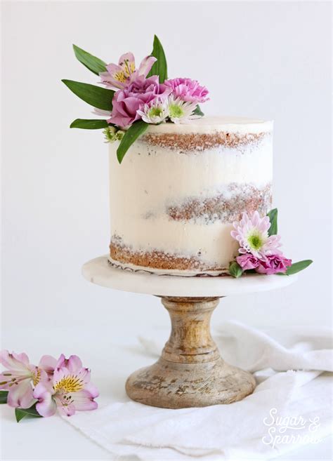 How To Frost A Flawless Semi Naked Cake Sugar Sparrow