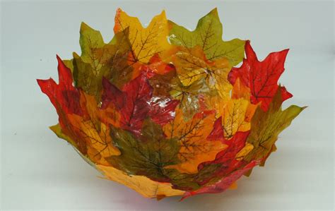 Diy Autumn Fall Leaf Bowl How To Make Christines Crafts