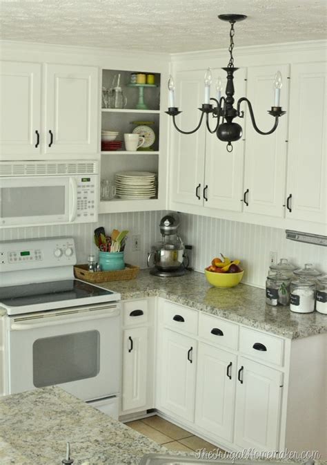 For tough cabinets that are empty, you can spray directly onto the surface; How to re-paint your yucky white cabinets