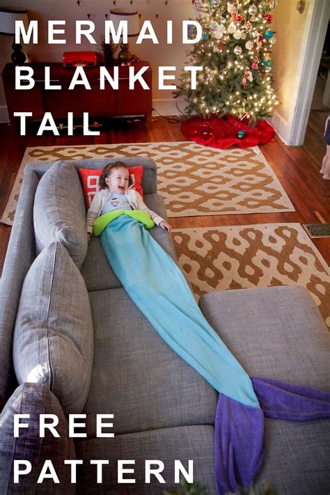 Body and tail and then joined. Mermaid Tail Blanket: Free Pattern - Sewing Projects | BurdaStyle.com