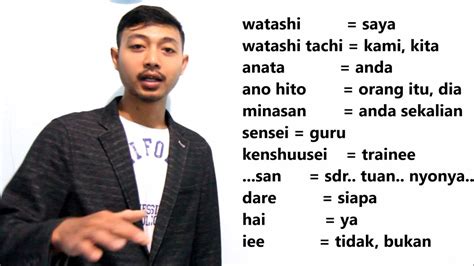 Contoh Kosa Kata Bahasa Jepang Untuk Pemula Lengkap