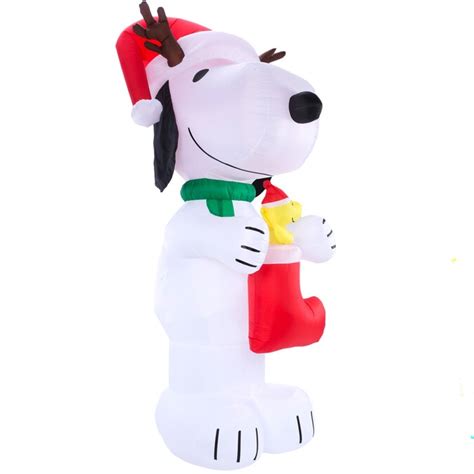 Peanuts 1001 Ft Lighted Snoopy Christmas Inflatable In The Christmas