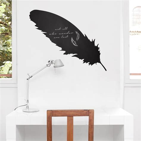 Feather Chalkboard Wall Decal