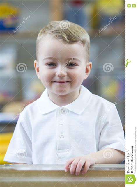 Portrait Of A Nursery Student Stock Image Image Of Cute Nursery