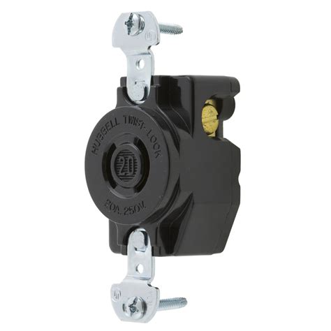 Locking Devices Twist Lock® Industrial Flush Receptacle 20a 250v 2