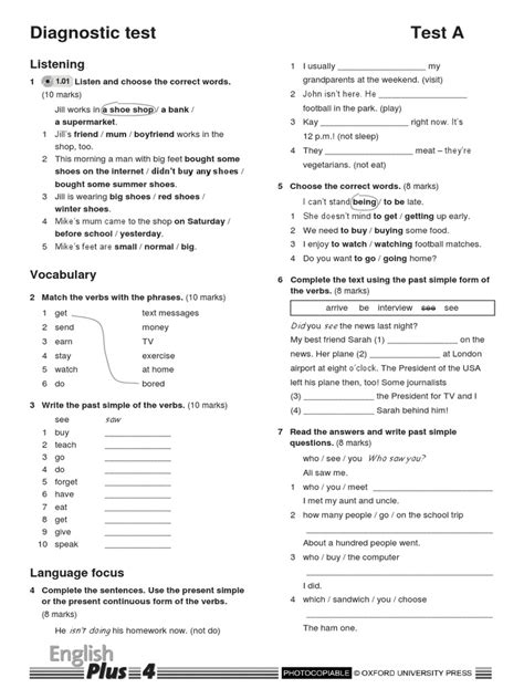 332061254-English-Plus-4-Tests.pdf | Verb | English Language