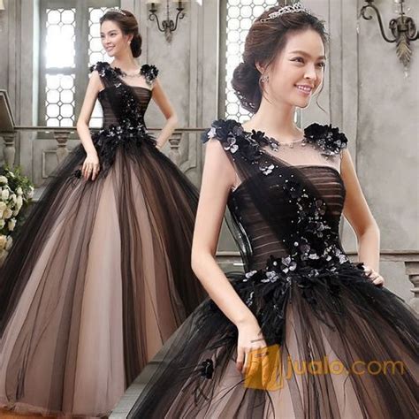 Maybe you would like to learn more about one of these? Gaun Pengantin Hitam Wedding Gown Wedding Dress 2016 07018 ...