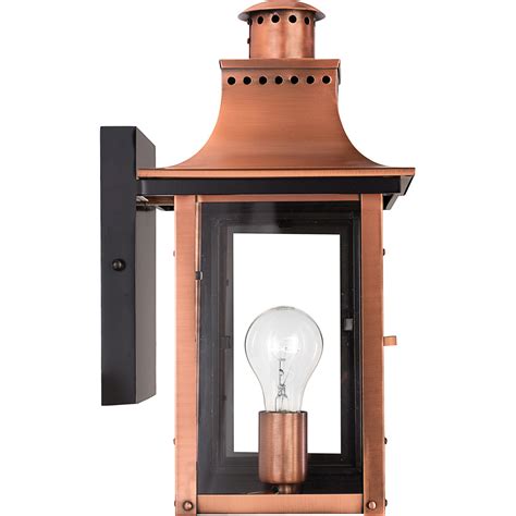 Quoizel Cm8408ac Chalmers 1 Light 16 Inch Aged Copper Outdoor Wall