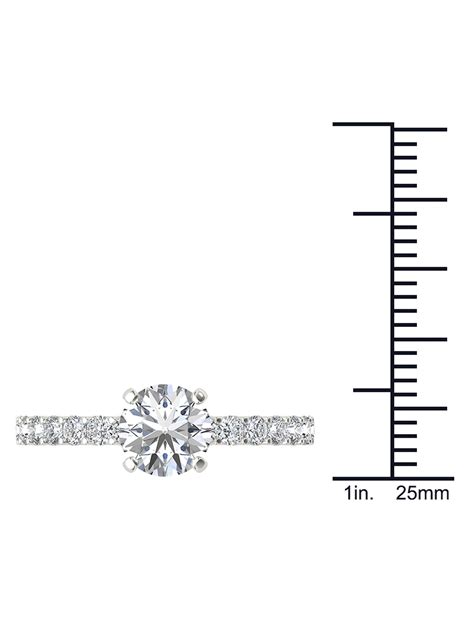 Imperial Diamond 1 Carat Tw Diamond Classic 14kt White Gold Engagement Ringclassic C