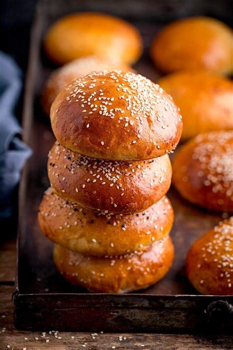 Soft And Light Brioche Burger Buns Nickys Kitchen Sanctuary