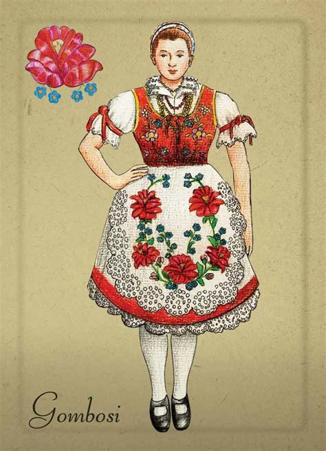 A Drawing Of A Woman In A Dress With Flowers On Its Chest And The