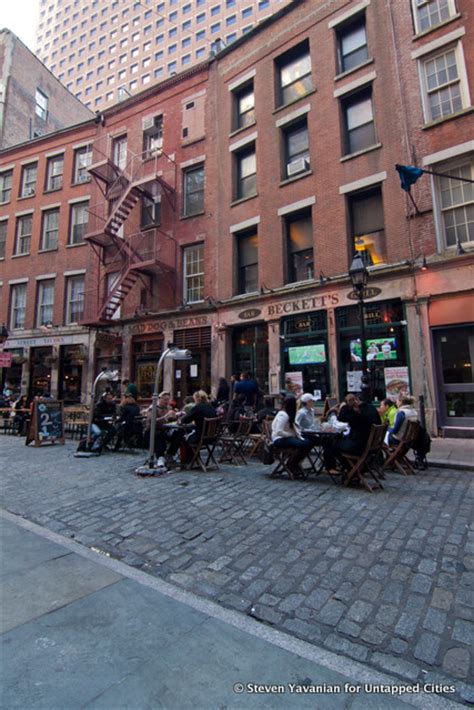 The History Of Streets Stone Street In Nyc