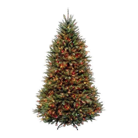 National Tree Pre Lit 6 12 Dunhill Fir Hinged Artificial Christmas