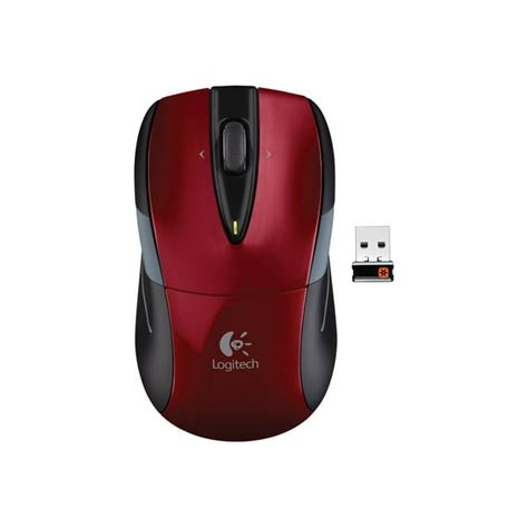 Logitech M525 Wireless Optical Mouse Ambidextrous Redblack 910