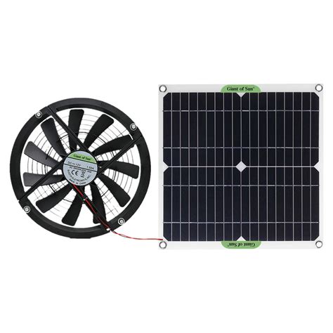 100w Air Extractor Solar Ventilator Exhaust Fan For Greenhouse