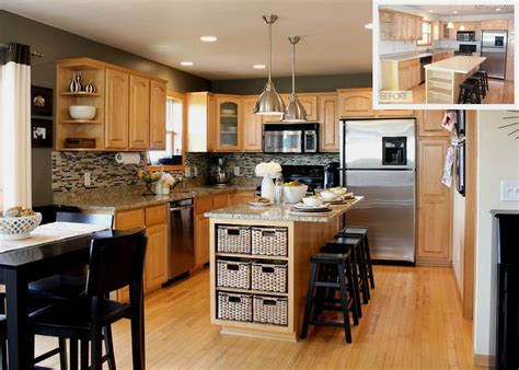 The best paint colors for maple cabinets. Good Kitchen Paint Colors With Honey Oak Cabinets | Grey kitchen walls, Maple kitchen cabinets ...